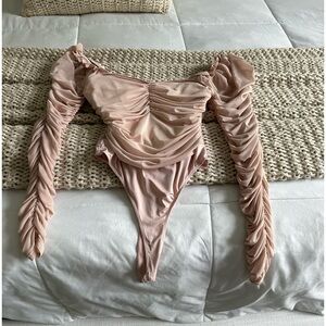 Champagne Pink long sleeve Bodysuit